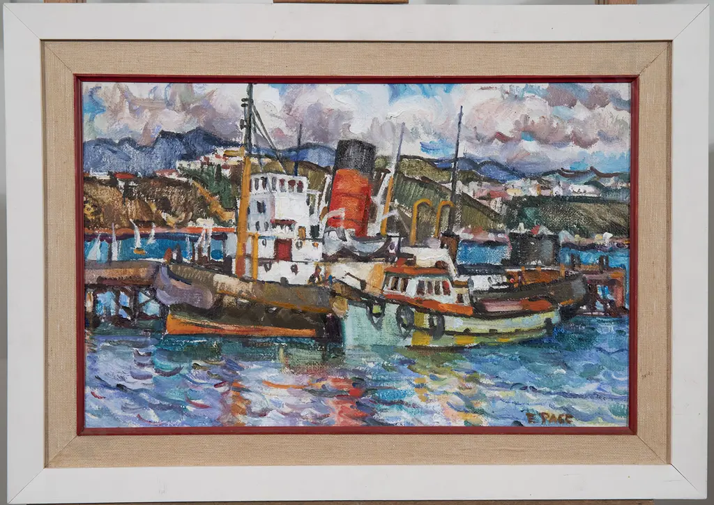 Evelyn Page (1899-93) - Point of Departure for Old Wellington Tug Image 1++