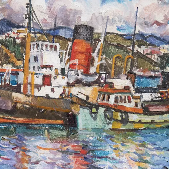 Evelyn Page (1899-93) - Point of Departure for Old Wellington Tug