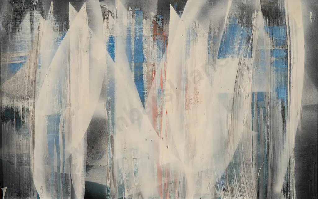 Michael Smither (b 1939) - Sails in Rain Image 1++