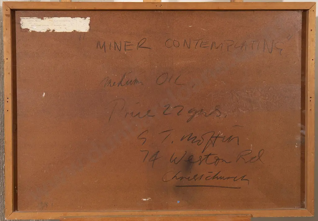 Trevor Moffitt (1936-2006) - Miner Contemplating Image 1++