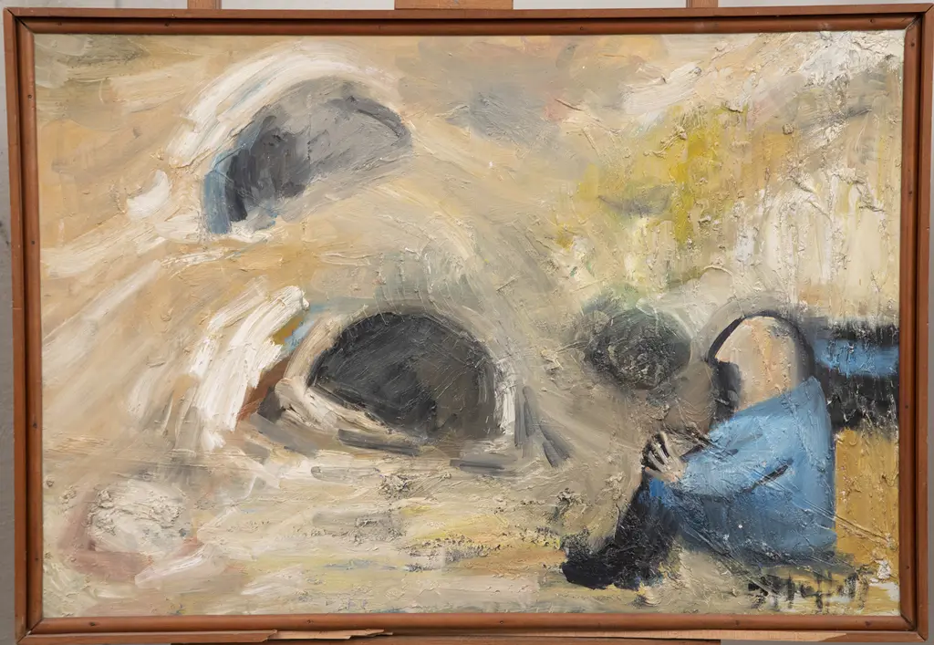 Trevor Moffitt (1936-2006) - Miner Contemplating Image 1++