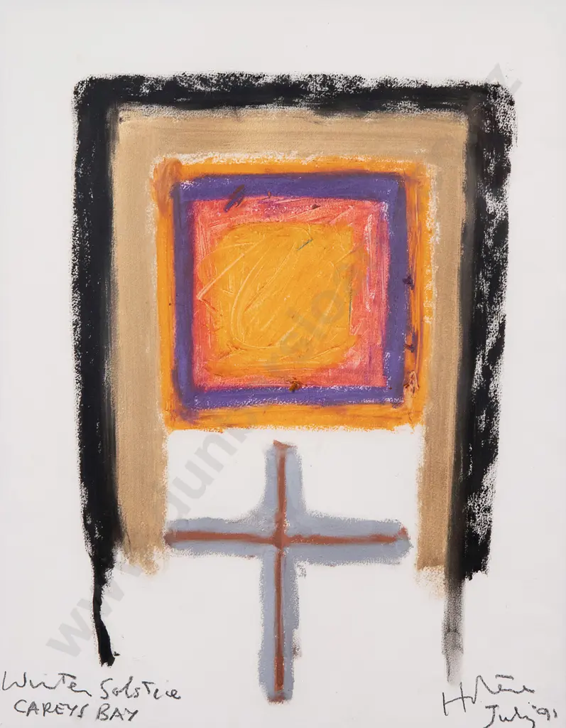 Ralph Hotere (1931-2013) - Winter Solstice Careys Bay Image 1++