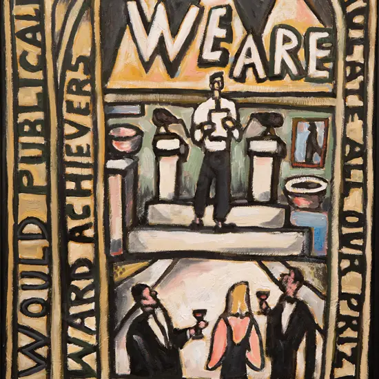 Nigel Brown (b 1949) - "We are All Winners"