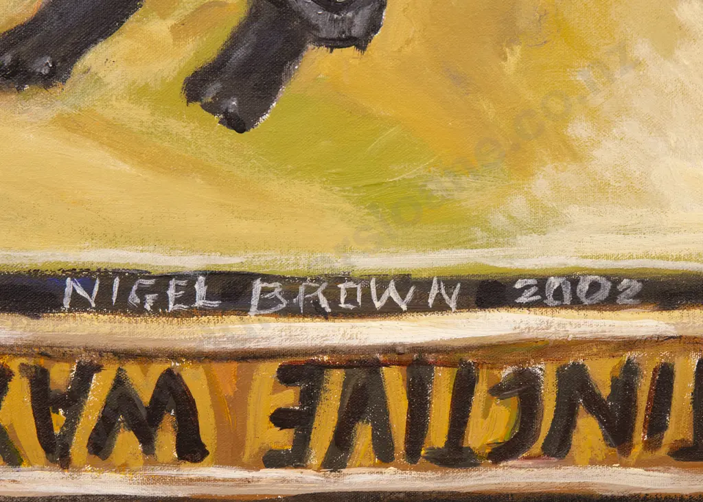 Nigel Brown (b 1949) - "Here I Give Thanks for Small Black Dogs" Image 1++