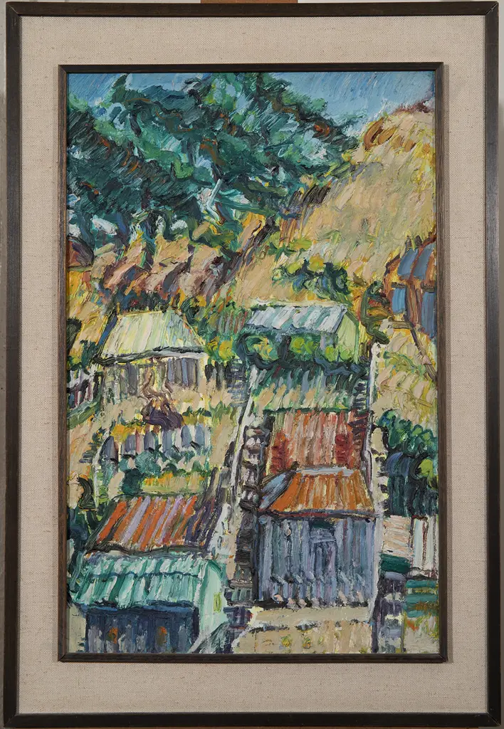 Alan Pearson (1929-2019) - Lyttelton Landscape Image 1++
