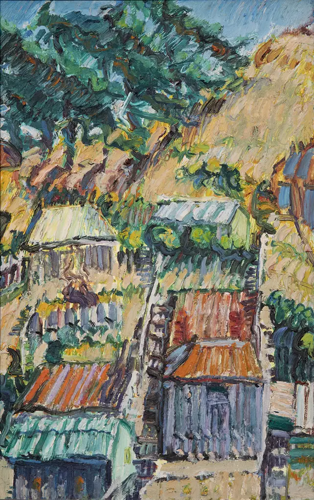 Alan Pearson (1929-2019) - Lyttelton Landscape Image 1++