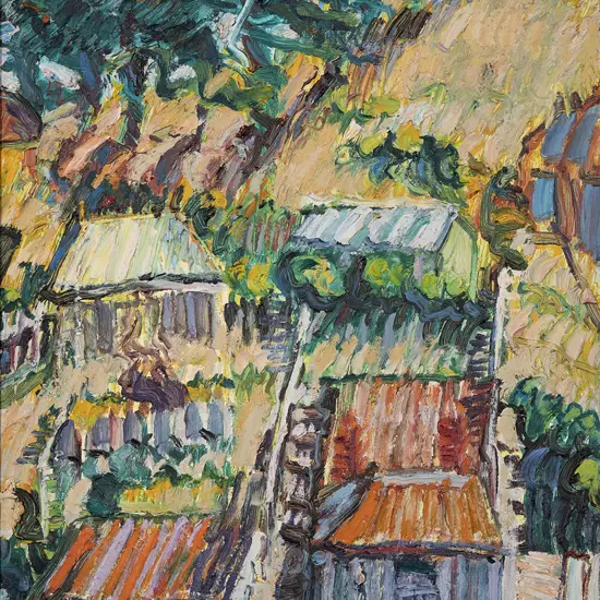 Alan Pearson (1929-2019) - Lyttelton Landscape