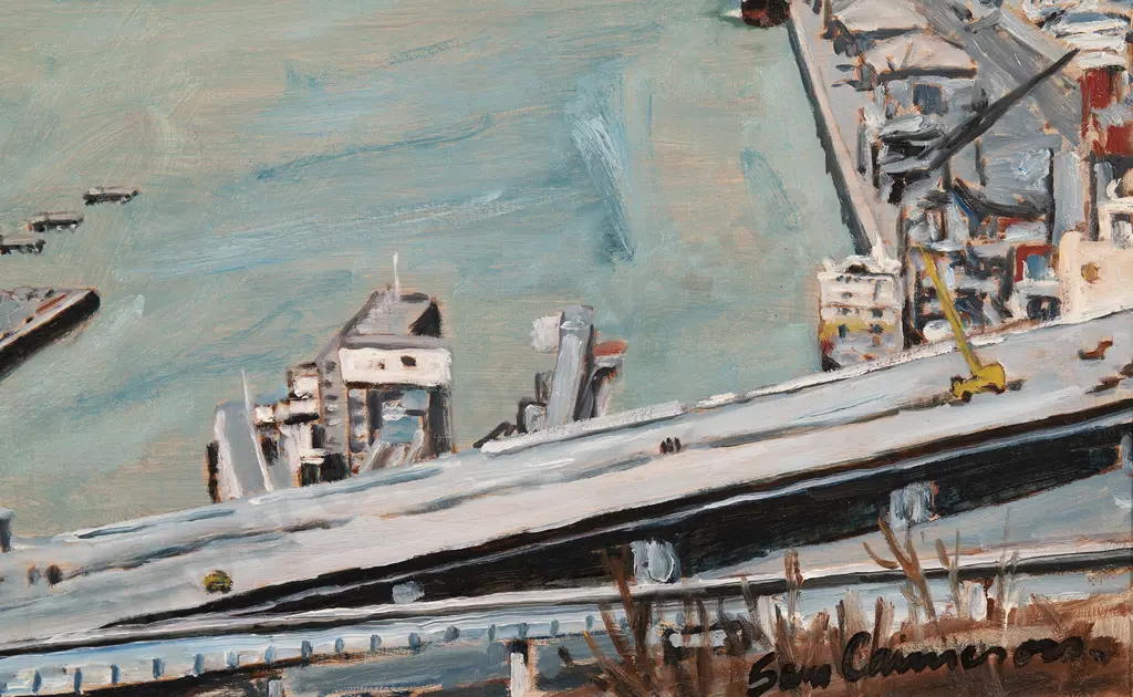 Sam Cairncross (1913-76) - View of Wellington Harbour from Wadestown Image 1++