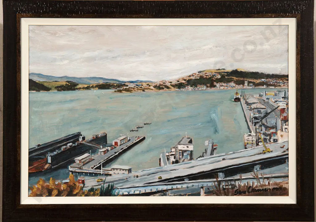 Sam Cairncross (1913-76) - View of Wellington Harbour from Wadestown Image 1++