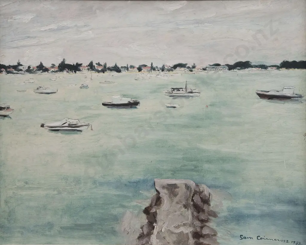 Sam Cairncross (1913-76) - Untitled (Harbour Landscape) Image 1++