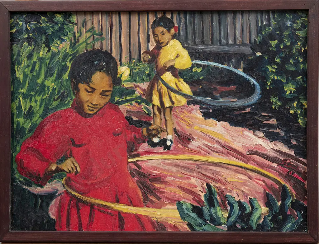 Sam Cairnrcross (1913-76) - Hula Hoops Image 1++