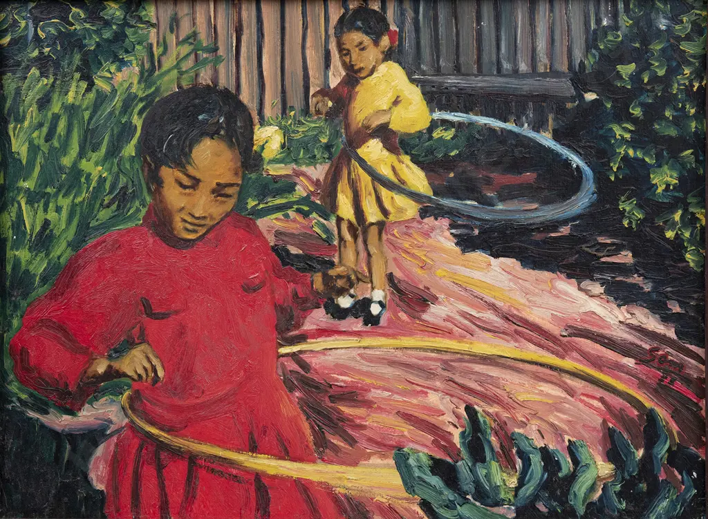 Sam Cairnrcross (1913-76) - Hula Hoops Image 1++