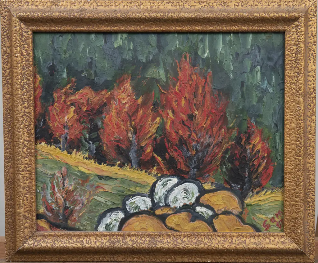 Sam Cairncross (1913-76) - Untitled (Autumn Landscape) Image 1++
