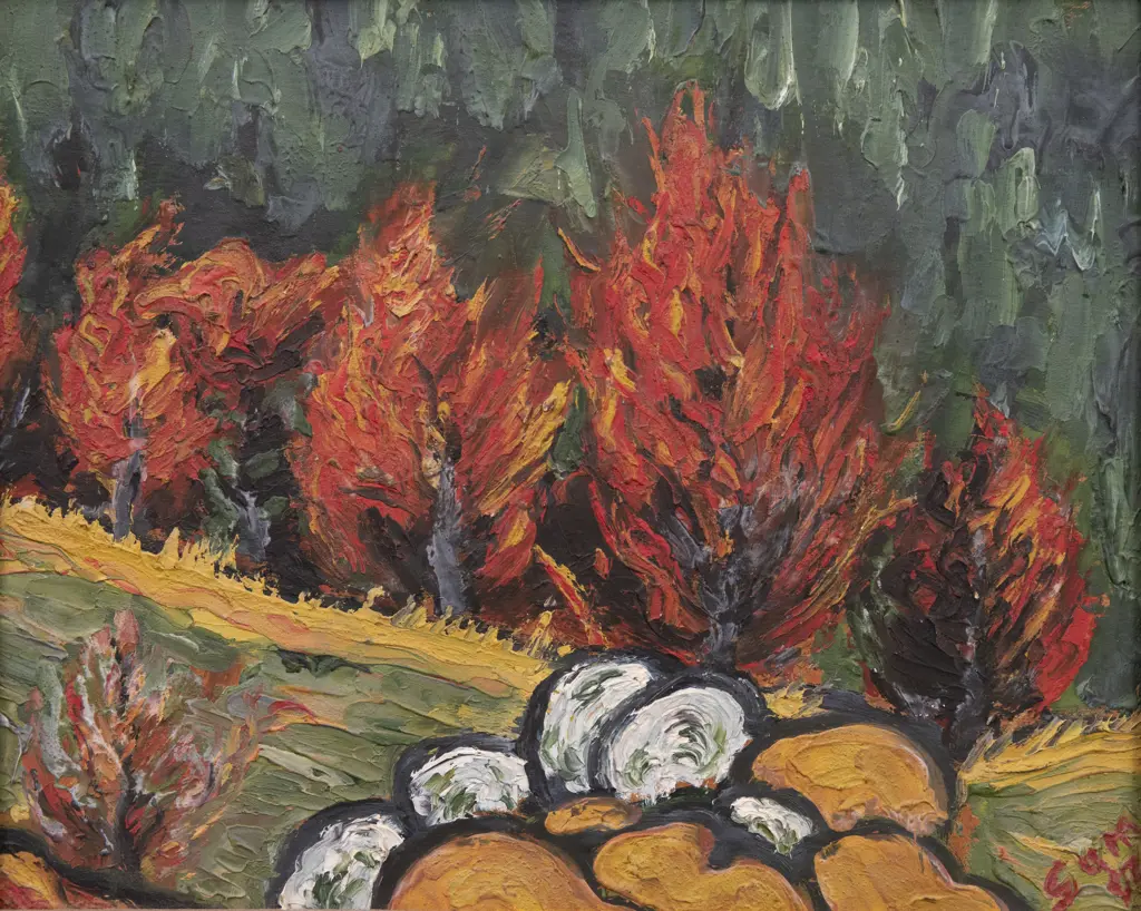 Sam Cairncross (1913-76) - Untitled (Autumn Landscape) Image 1++