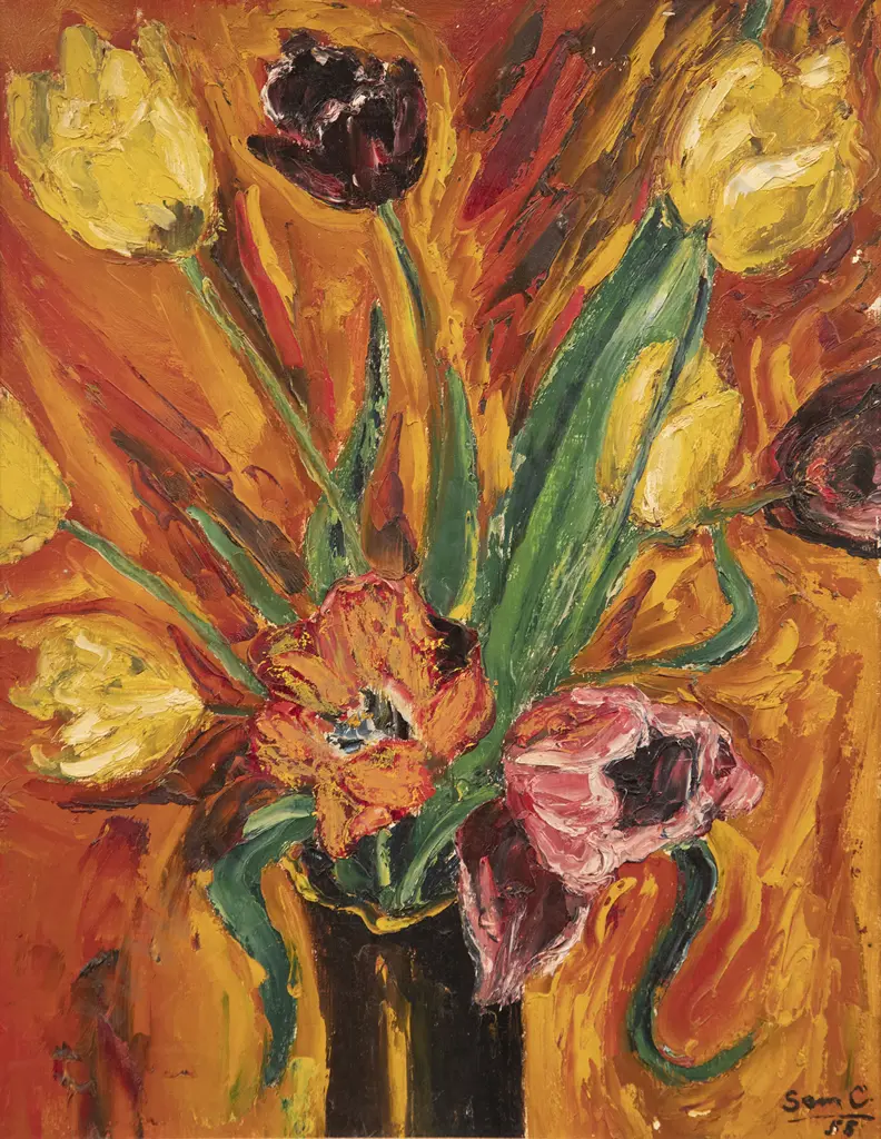 Sam Cairncross (1913-76) - Tulips Image 1++