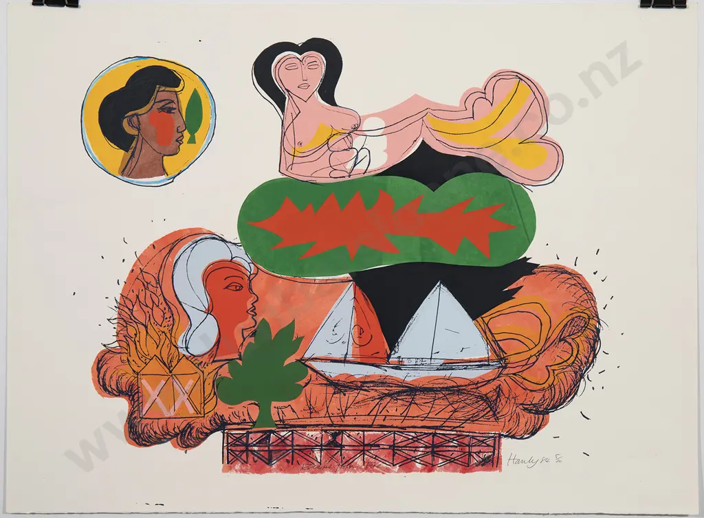 Pat Hanly (1932-2004) - Escape from Fire Image 1++