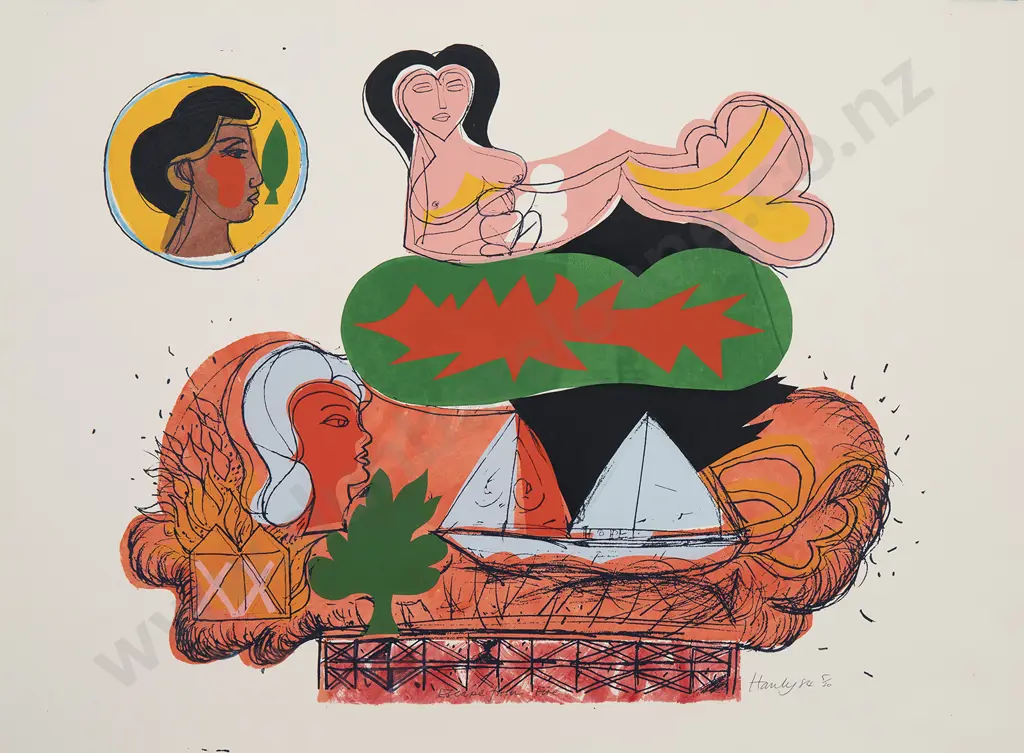 Pat Hanly (1932-2004) - Escape from Fire Image 1++