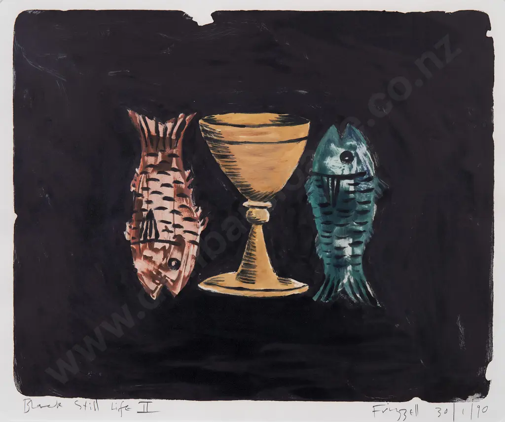 Dick Frizzell (b 1943) - Black Still Life II Image 1++