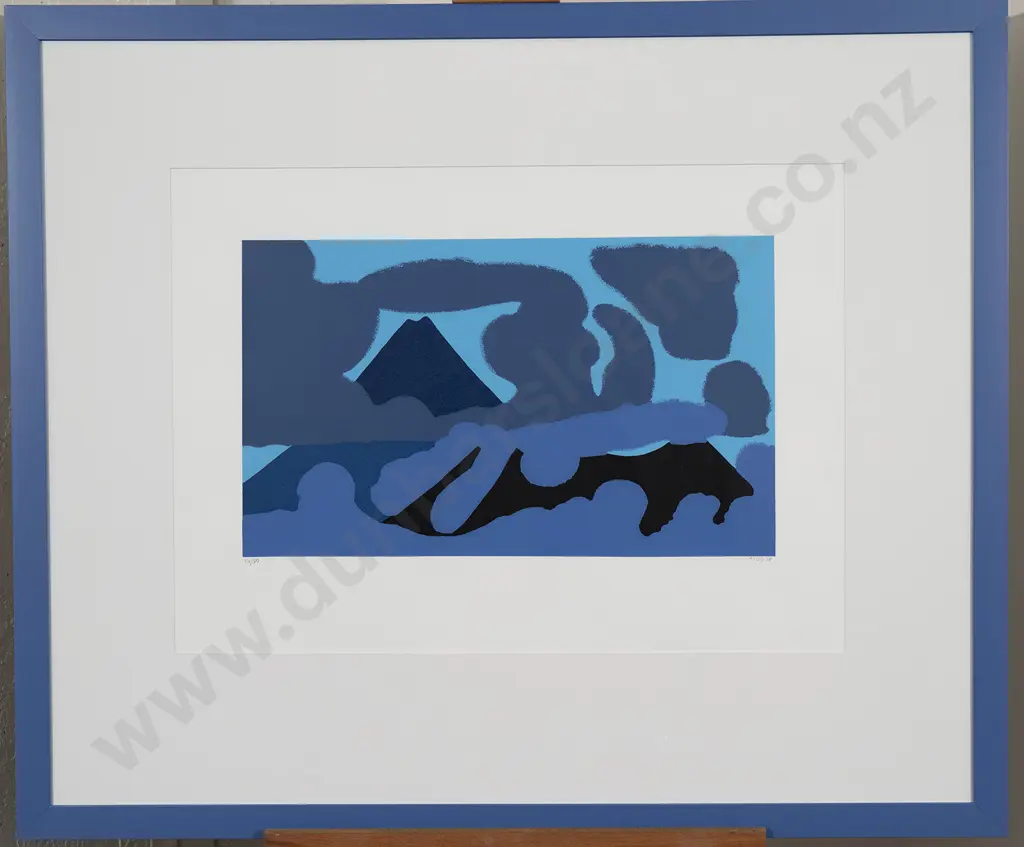 Michael Smither (b 1939) - Taranaki & Pouakai Range With Clouds Image 1++