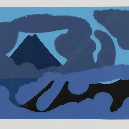 Michael Smither (b 1939) - Taranaki & Pouakai Range With Clouds