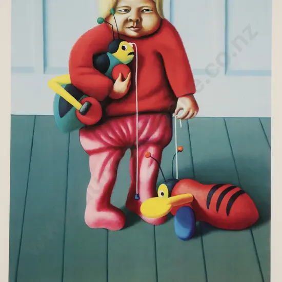 Michael Smither (b 1939) - Chris Cricket Meets Buzzy Bee