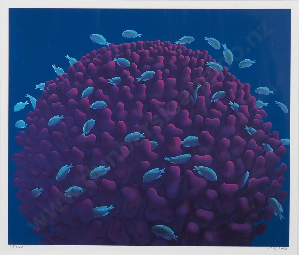Michael Smither (b 1939) - Coral Head with Fish Image 1++