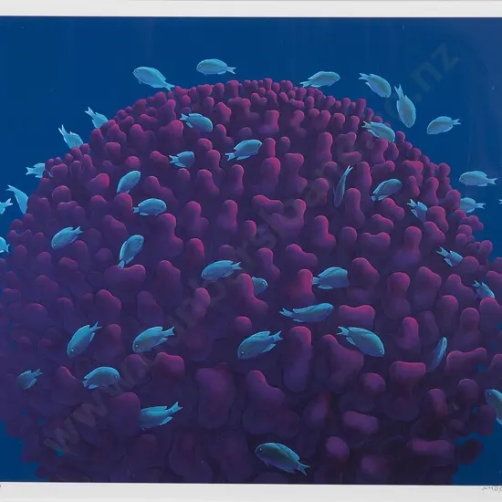 Michael Smither (b 1939) - Coral Head with Fish