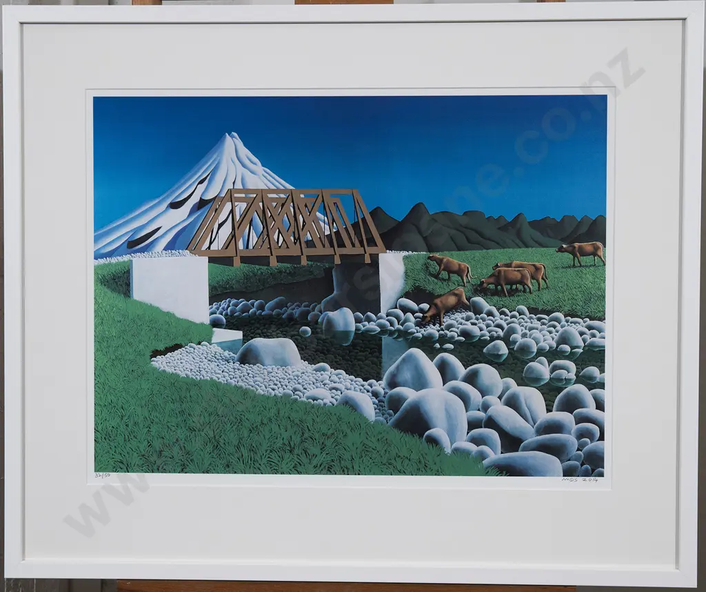 Michael Smither (b 1939) - The Old Ferry Boat Image 1++