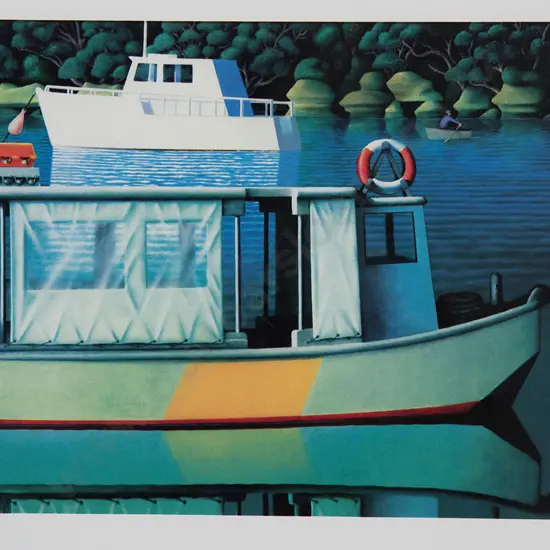Michael Smither (b 1939) - The Old Ferry Boat