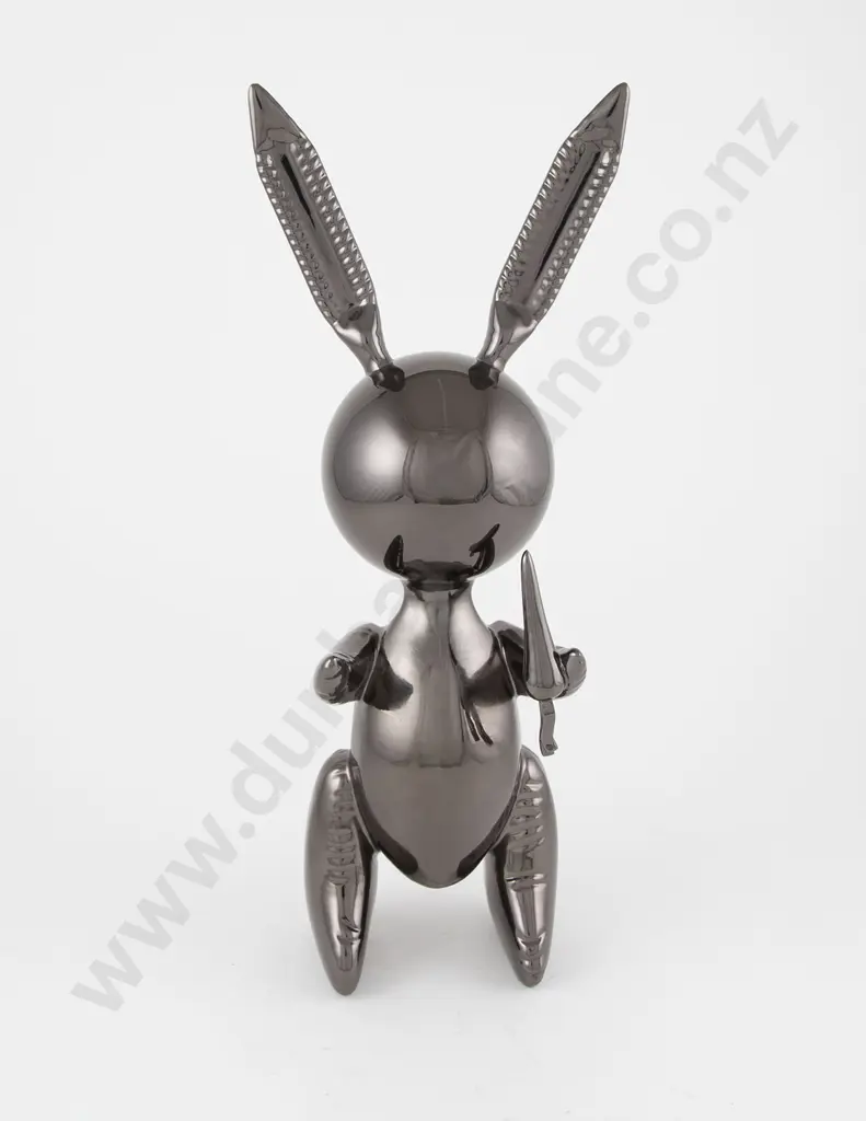 After Jeff Koons/ Editions Studio - Rabbit (Black) Image 1++
