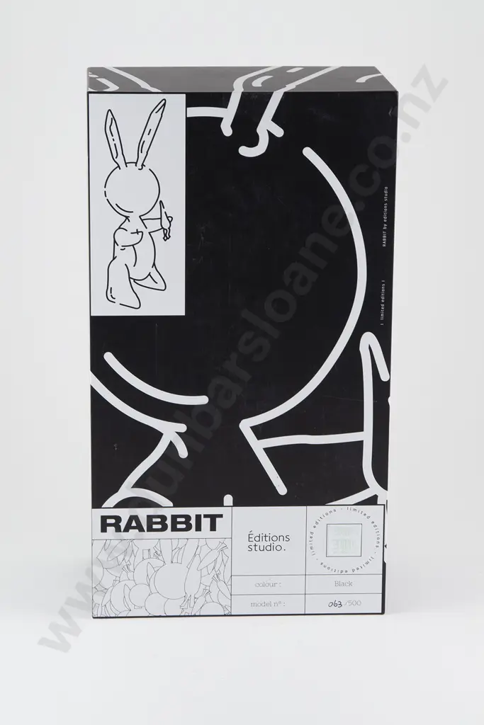 After Jeff Koons/ Editions Studio - Rabbit (Black) Image 1++