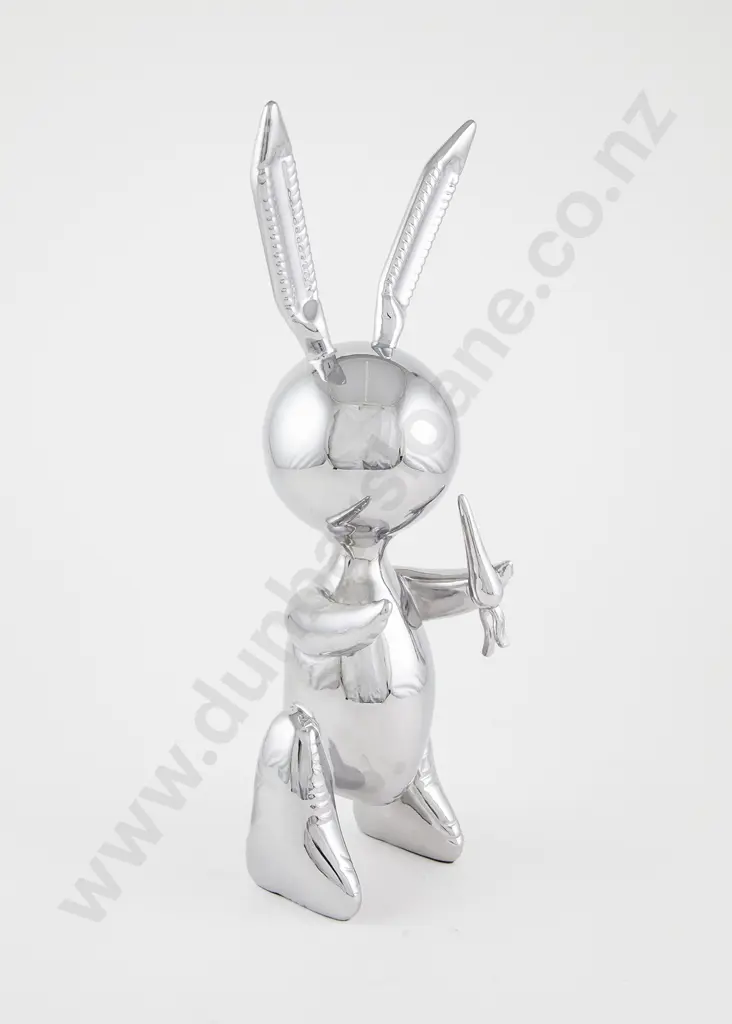 After Jeff Koons/ Editions Studio - Rabbit (Silver) Image 1++