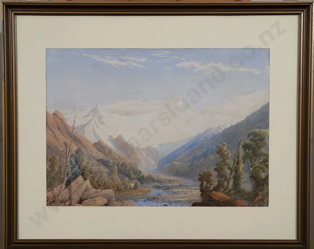 George O'Brien (1821-88) - Surveyor's Camp Mt Aspiring Image 1++