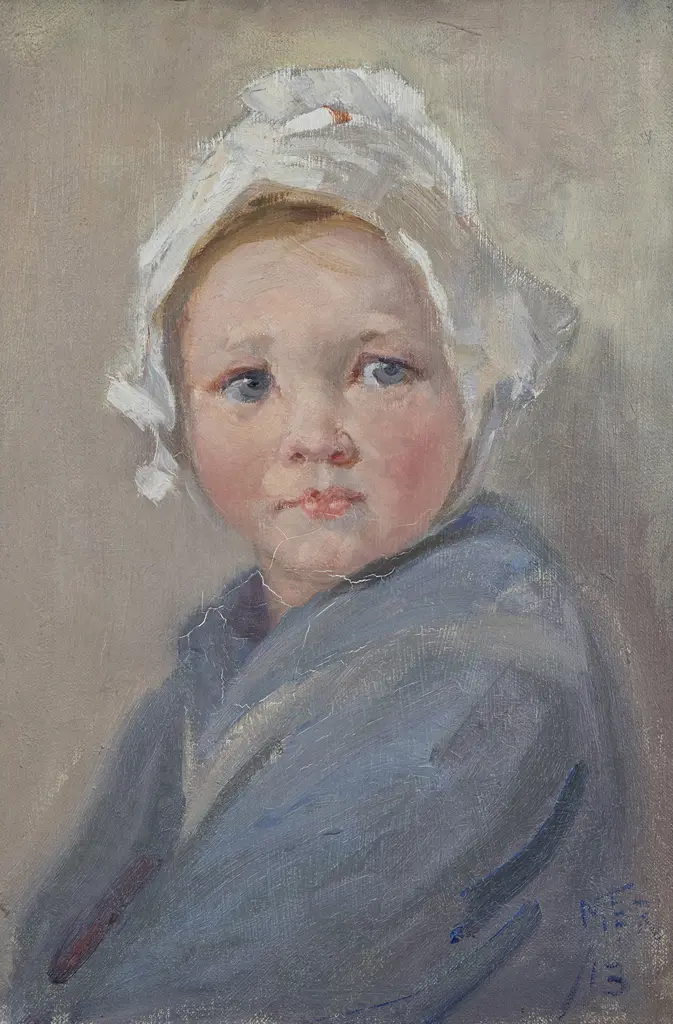 Mary Elizabeth R. Tripe (1867-1939) - Portrait of a Dutch Child Image 1++