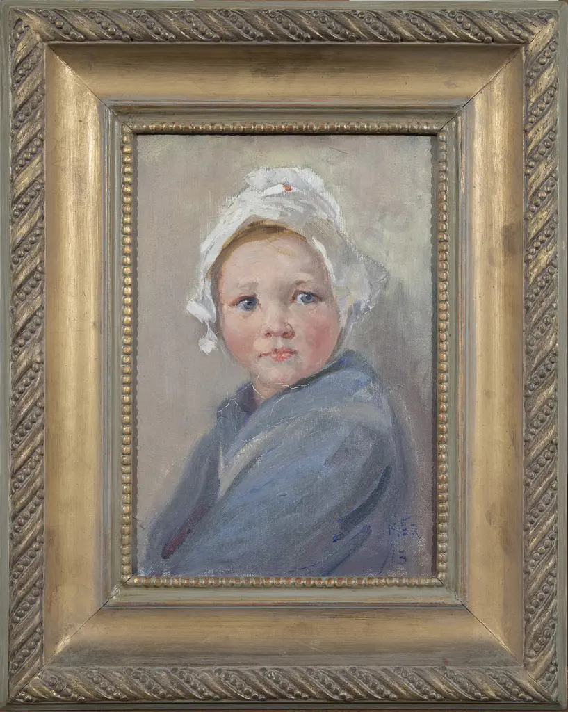 Mary Elizabeth R. Tripe (1867-1939) - Portrait of a Dutch Child Image 1++