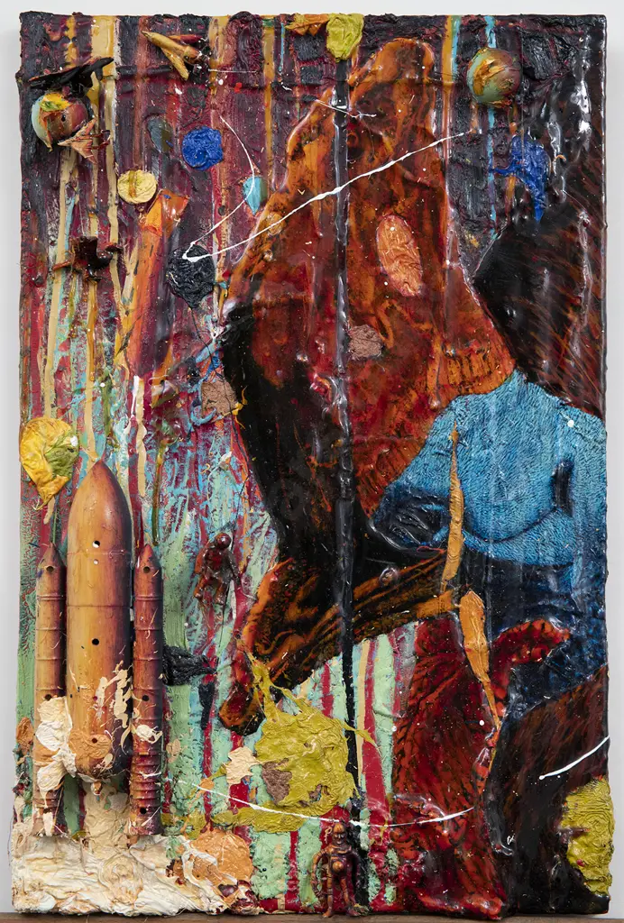 Geoff Dixon (b 1954) - Bird of the Forest/ Cassaway in Space Image 1++