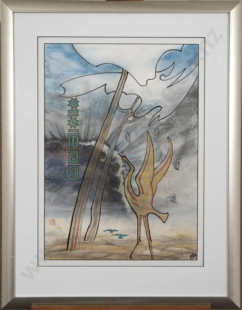 John Bevan Ford (1930-2005) - Heron (Under the Trees) Image 1++