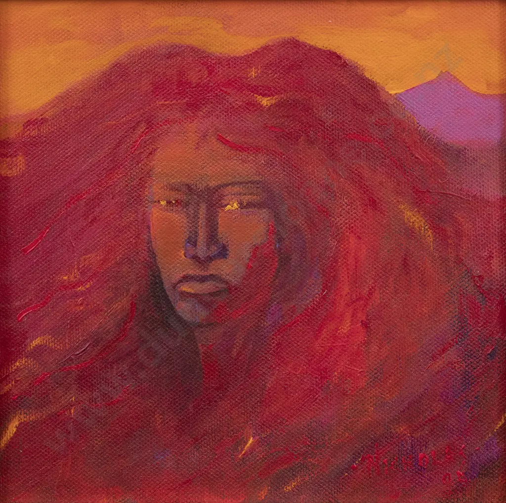 Darcy Nicholas (b 1945) - The Mountain Pihanga Image 1++