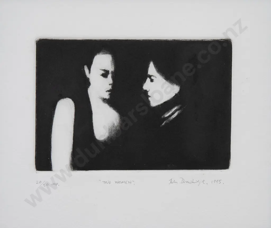 John Drawbridge (1930-2005) - Two Women Image 1++
