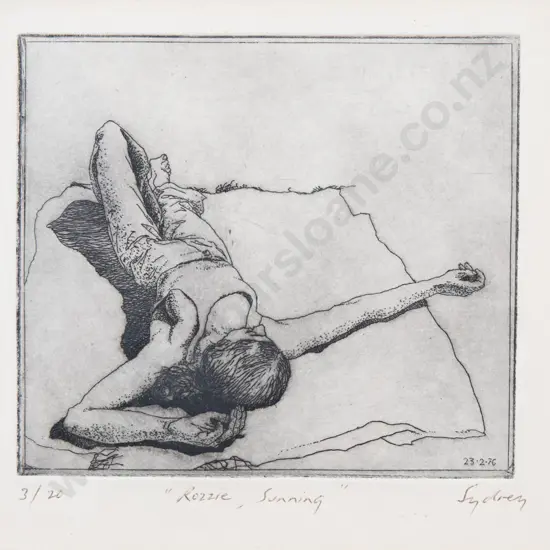 Grahame Sydney (b 1948) - Rozzie Sunning