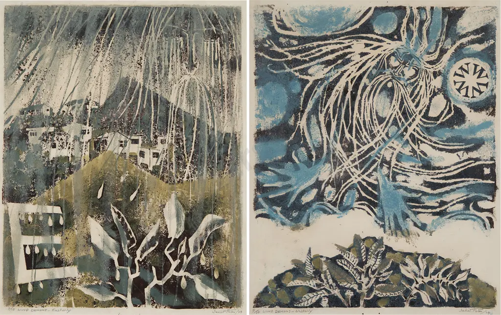 Juliet Peter (1915-2009) - Wind Demons Easterly & Wind Demons Westerly (2) Image 1++