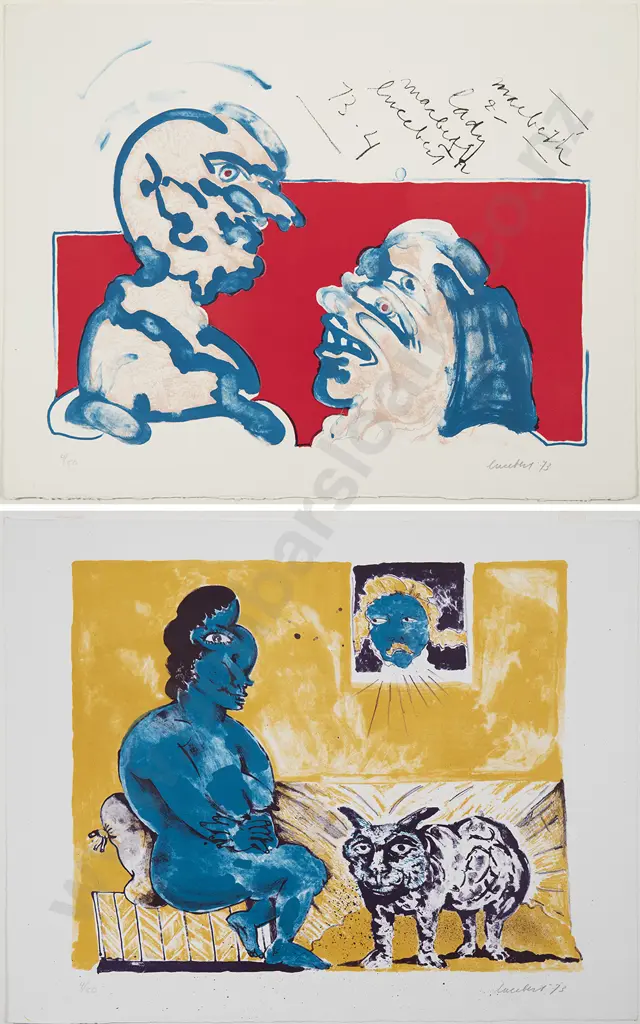 Lucebert (Dutch 1924-94) - Lithographs (2) Image 1++