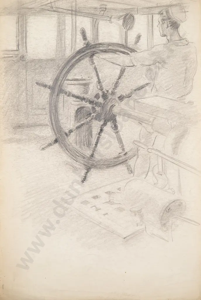 Russell Clark (1905-66) - The Wheel House Image 1++