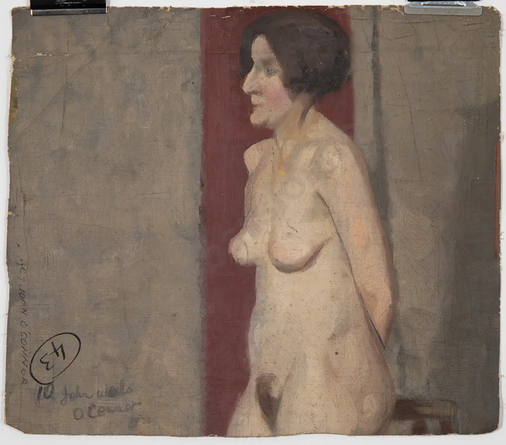 John Weeks (1888-1965) - Portrait of Gent with Cigarette Image 1++