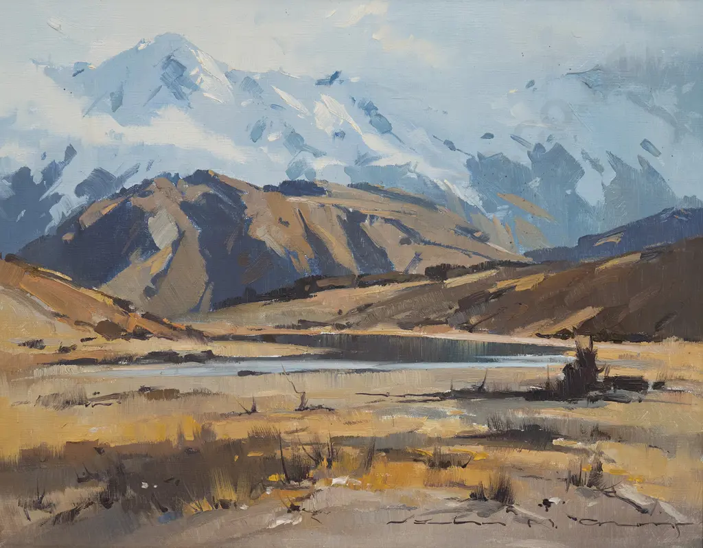 John Crump (b 1933) - Road to the Matakituki Valley Image 1++
