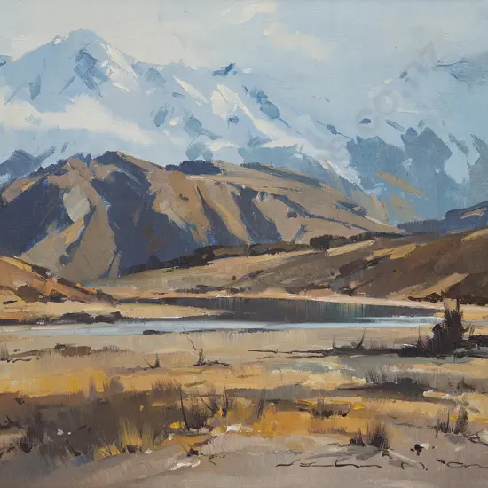 John Crump (b 1933) - Road to the Matakituki Valley