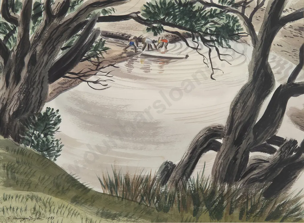E Mervyn Taylor (1906-64) - Setting Off Image 1++