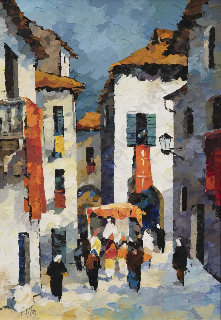 Tom Esplin (1915-2005) - Saints Day Cordoba Image 1++