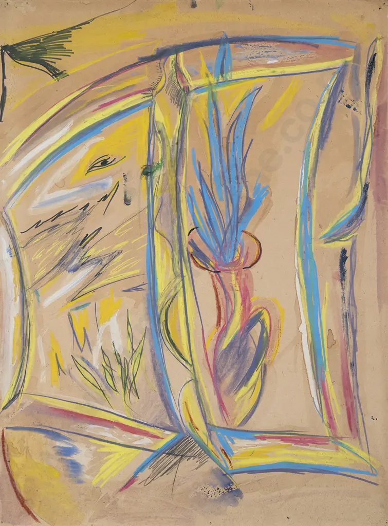 Philip Clairmont (1949-84) - Window & Vase Image 1++