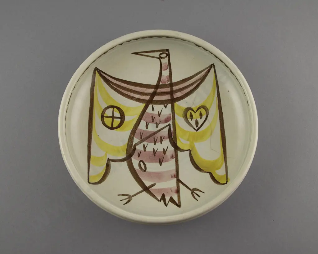 Frank Carpay for Crown Lynn Footed Bowl Image 1++